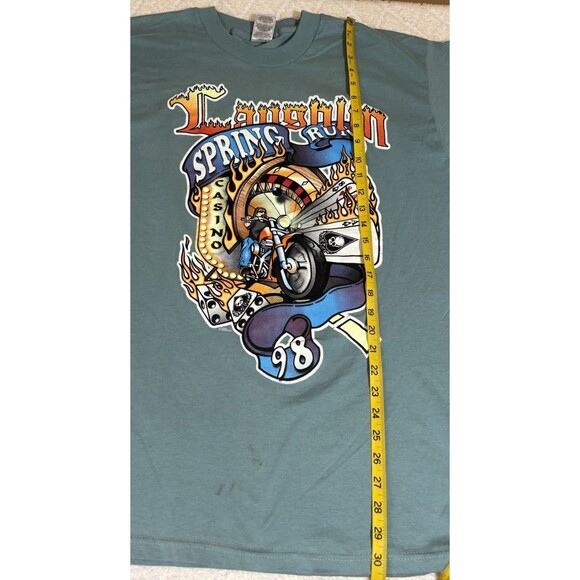 Vintage 1998 Laughlin NV Spring Run Motorcycle Rally 2 Sided Tee Size XL - Picture 14 of 15